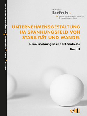 cover image of Unternehmensgestaltung im Spannungsfeld von Stabilität und Wandel